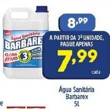 Arena Atacado Agua Sanitaria Barbarex 5L oferta