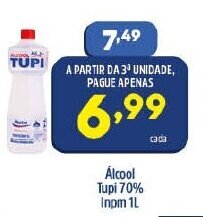 Alcool Tupi 70% Inpm 1L