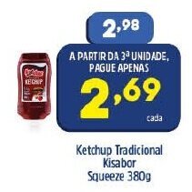 Ketchup Tradicional Kisabor Squeeze 380g