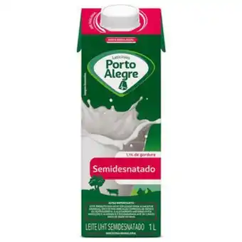 Leite porto alegre semidesnatado 1l