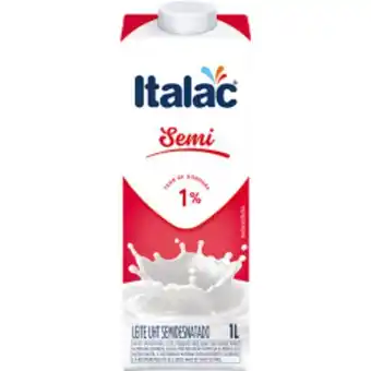 Barracão Supermercado Leite italac 1l semidesnatado oferta