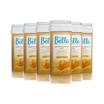 Ikesaki Cera depil bella roll on amarela mel 100g 6 unidades oferta
