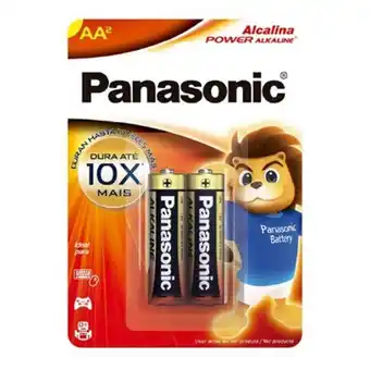 San Michel Supermercados Pilha pequena aa alcalina panasonic 2un oferta