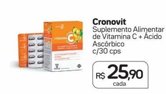 Drogal Cronovit suplemento alimentar de vitamina c + ácido ascórbico c/30 cps oferta