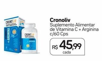Drogal Cronoliv suplemento alimentar de vitamina c + arginina c/60 cps oferta