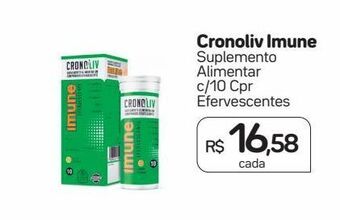 Drogal Cronoliv imune suplemento alimentar c/10 cpr efervescentes oferta