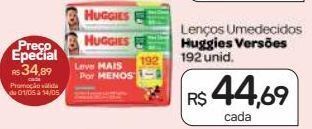 Drogal Lenços umedecidos huggies 192un oferta