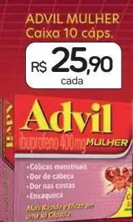 Advil mulher 10 cáps