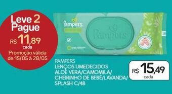 Drogal Lenços umedecidos pampers oferta