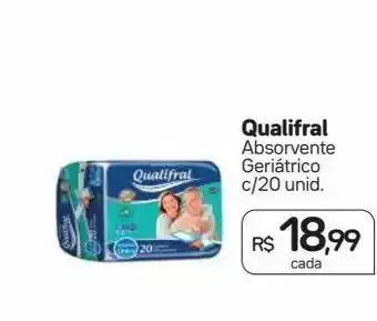 Absorvente geriátrico qualifral 20un