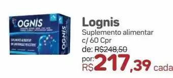 Drogal Suplemento alimentar lognis c/60 cpr oferta