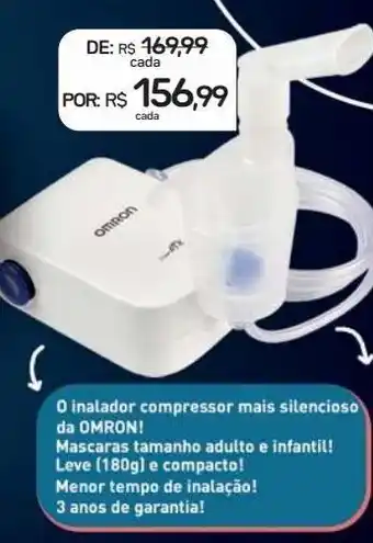 Drogal Inalador compressor mais silencioso da omron oferta