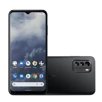 Smartphone nokia g60 5g 128gb + 6gb ram tela 6,6 fhd câm tripla 50 mp android 12 esim + nfc + gorilla glass 5 preto - nk108