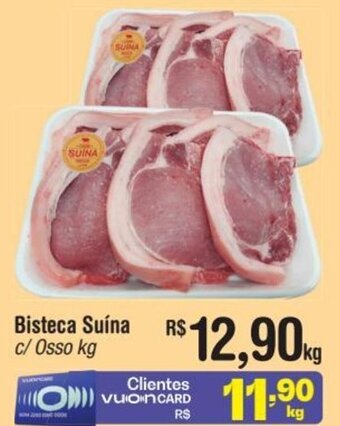 Fort Atacadista Bisteca Suína c/ Osso kg oferta