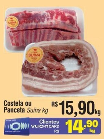 Fort Atacadista Costela ou Panceta Suína kg oferta