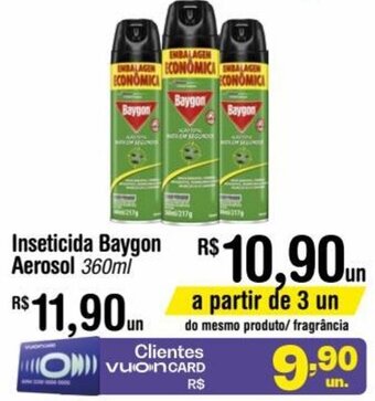 Fort Atacadista Inseticida Baygon Aerosol 360ml oferta