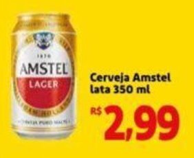 Extra Supermercado Cerveja Amstel lata 350 ml oferta