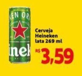 Extra Supermercado Cerveja Heineken lata 269 ml oferta