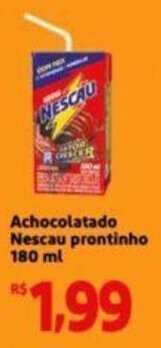 Achocolatado Nescau prontinho 180 ml