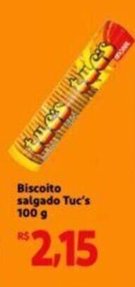 Biscoito salgado Tuc's 100 g