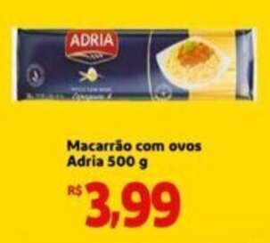 Extra Supermercado Macarrão com ovos Adria 500 g oferta