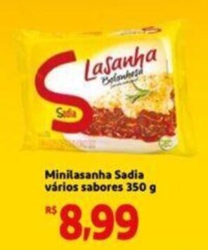 Extra Supermercado Minilasanha Sadia vários sabores 350 g oferta