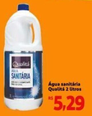 Extra Supermercado Água sanitária Qualitá 2 litros oferta