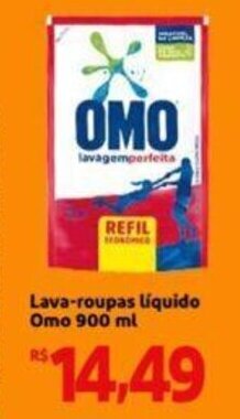 Extra Supermercado Lava-roupas líquido Omo 900ml oferta