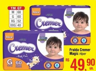 Fort Atacadista Fralda Cremer Magic Hiper oferta