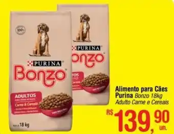 Fort Atacadista Alimento para Cães Purina Bonzo 18kg Adulto Carne e Cereais oferta