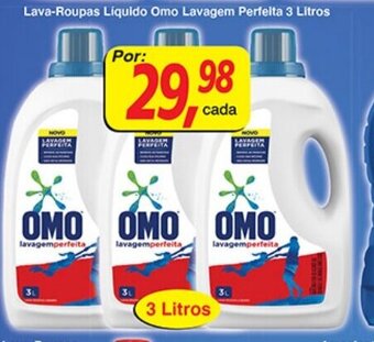 Supermercados Guanabara Lava roupas Liquido Omo Lavagem Perfeita 3L oferta