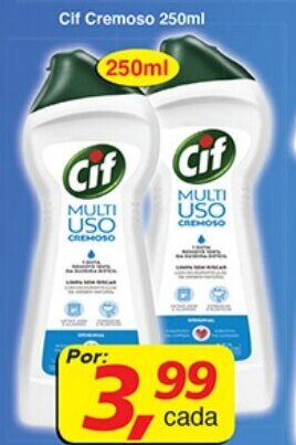 Supermercados Guanabara Cif Cremoso 250ml oferta