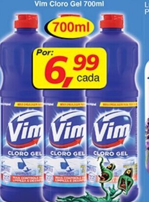 Supermercados Guanabara Vim Cloro Gel 700ml oferta
