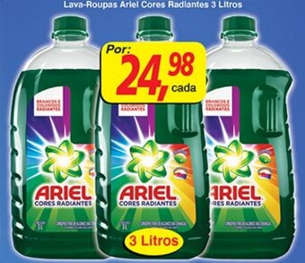 Supermercados Guanabara Lava Roupas Ariel Cores Radiantes 3L oferta