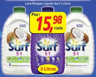 Supermercados Guanabara Lava Roupas Liquido Surf 3L oferta