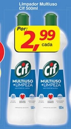 Supermercados Guanabara Limpador Multiuso Cif 500ml oferta
