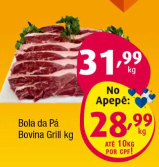 Bola da Pá Bovina Grill kg
