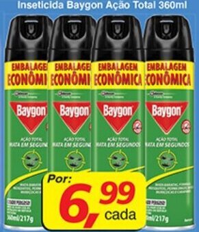 Supermercados Guanabara Inseticida Baygon Acao Total 360ml oferta