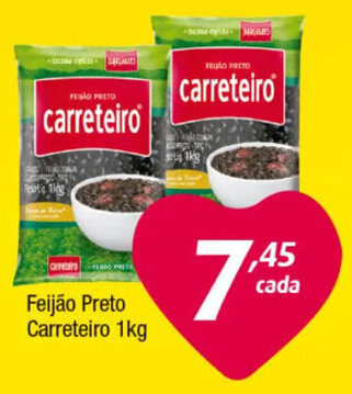 Inter Supermercados Feijão Preto Carreteiro 1kg oferta