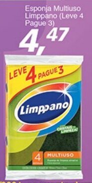 Supermercados Guanabara Esponja Multiuso Limppano (Leve 4 Pague 3) oferta