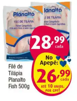Inter Supermercados Filé de Tilápia Planalto Fish 500g oferta