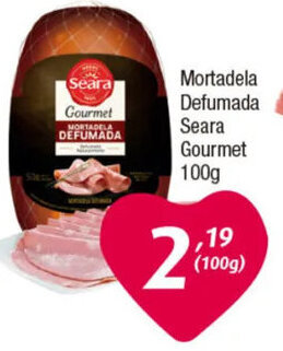 Inter Supermercados Mortadela Defumada Seara Gourmet 100g oferta
