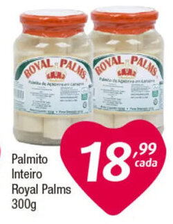 Inter Supermercados Palmito Inteiro Royal Palms 300g oferta