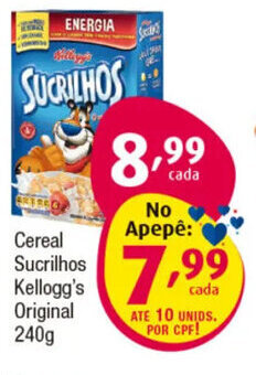 Cereal Sucrilhos Kellogg's Original 240g
