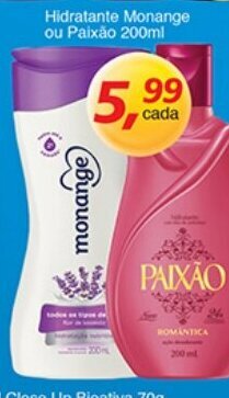 Supermercados Guanabara Hidratante Monange ou Paixao 200ml oferta
