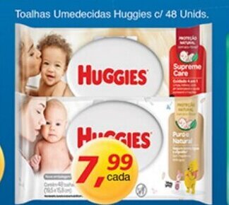 Supermercados Guanabara Toalhas Umedecidas Huggies c/48 unids. oferta