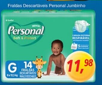 Supermercados Guanabara Fraldas Descartaveis Personal Jumbinho oferta