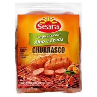 Verona Supermercados Linguiça de carne suína com alho e ervas churrasco seara 600g oferta