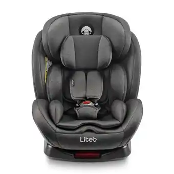 Cadeira para auto 0-36 kgs isofix com rotação snugfix preta litet - bb453