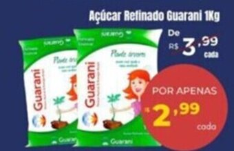 Açúcar Refinado Guarani 1Kg